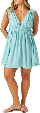 O'Neill Madeleine Babydoll Minidress in Nile Blue at Nordstrom, Size X-Small