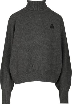 Isabel Marant Nasha Turtleneck Sweater - Dames - Coltruien - Grijs - S - Katoen - Truien & Vesten