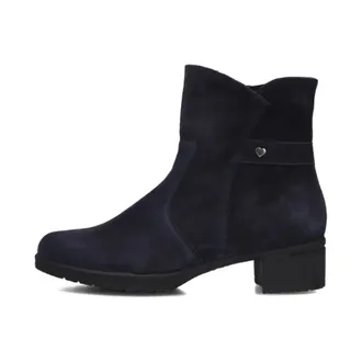 Hartjes Schoenen, Dames, Blauw, 41 EU, Su&egrave;de, Stoere Enkellaars