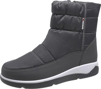 Generic Snow Boots Women Waterproof, Warm Boots for Women UK - Solid Color Thermal Ankle Boot Lightweight Non-Slip Hiking Walking Shoes Casual Round Head Plus