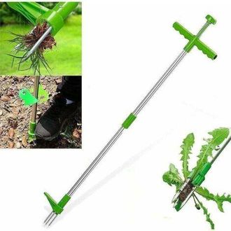 OEM Desmalezador - Herramienta Telesc&oacute;pica Giratoria Vertical Para La Eliminaci&oacute;n De Ra&iacute;ces - Desmalezador Manual De Jard&iacute;n - Con Mango De 100 Cm Y Pedal 