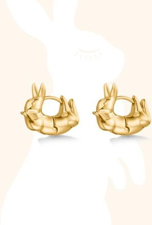 Hey Harper Rabbit Earrings in Gold at Nordstrom