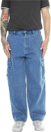 Obey Loose-fit Jeans - Heren - Loose Fit Jeans - Blauw - W32 - Katoen - Jeans