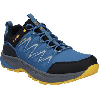 Hi-Tec Wanderschuh HI-TEC STEALTH LOW WP, Herren, Gr. 44, blau, schwarz, gelb, Textil, Schuhe Wanderschuh, wasserdicht