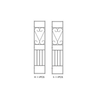 OEM R Laterali H+h(1+1) X Gazebo In Metallo Mt.3x3 Decor. Ecru Yf-3133b