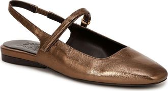 Naturalizer Connie Slingback Mary Jane Flat in Old Gold Leather at Nordstrom, Size 5.5