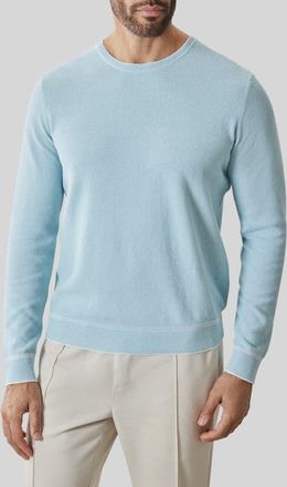 Robert Barakett Kaede Cotton Crewneck Sweater in Dusty Teal at Nordstrom, Size Xx-Large