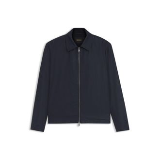 BOSS Coated-fabric jacket with water-repellent finish