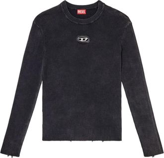 Diesel Sweater - Heren - Ronde hals truien - Zwart - L - Katoen - Truien & Vesten