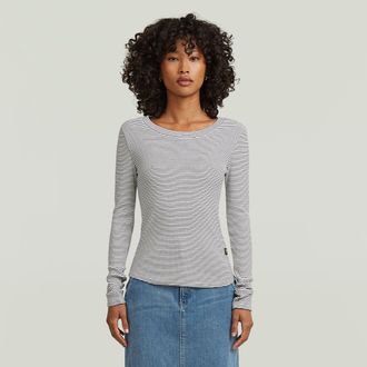 G-Star Striped Slim T-Shirt - Meerkleurig - Dames