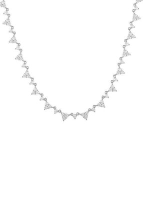 Untamed Petals Dana Pave Choker Necklace in Silver at Nordstrom