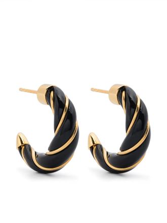 Aurélie Bidermann mini Diana twisted earrings - Goud