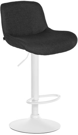 Clp Sgabello Solon Bianco Nero Velluto