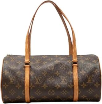 Louis Vuitton Pre-owned Papillon 30 - Dames - Pre-owned - Bruin - Maat: ONE Size Leer