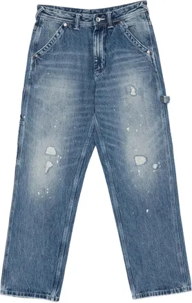 Evisu distressed jeans - men - Cotton/Polyester/Lyocell/Viscose - M - Blue