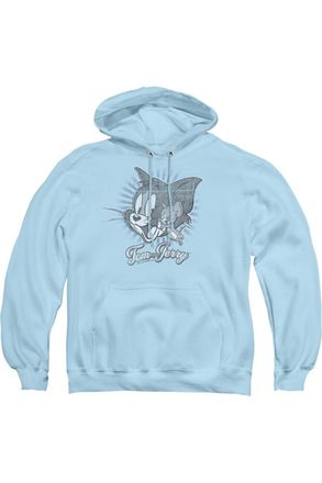 Gildan Tom And Jerry Classic Pals Adult Pull Over Hoodie / Hooded Sweatshirt