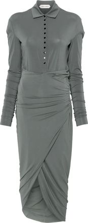 Alberta Ferretti Abito drappeggiato - Grigio