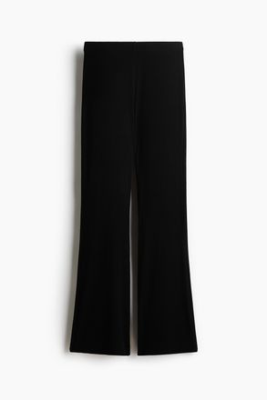 H&M Ausgestellte Jerseyhose - Schwarz