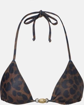 Same Swim Beaded printed bikini top