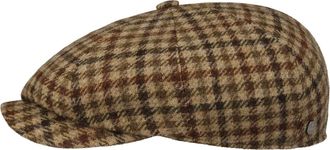 Lierys Hatteras Vescalo Flat Cap by Men - Made in The EU Newsboy with Peak Autumn-Winter Autumn Winter - L (58-59 cm) Light Brown