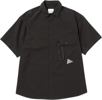 And Wander Ademend Shirt - Heren - Korte mouwen Overhemden - Grijs - S - Overhemden