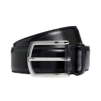 HUGO BOSS Leren riem voor heren (Zwart)