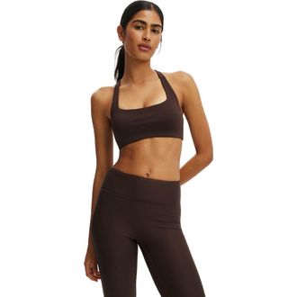 Cotton On Womens Active Raglan Zip Through Hoodie in Washed Cherry Dream at Nordstrom, Size X-Large