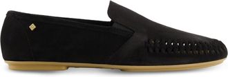 Rivieras Shoes Jazz Suede Slip-On Moccasin in Noir at Nordstrom, Size 46
