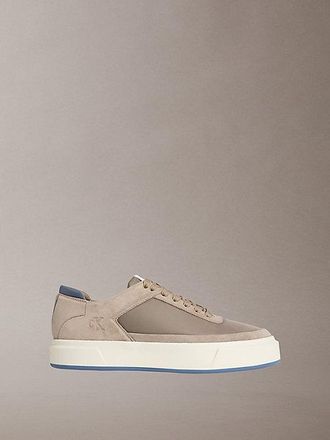 Calvin Klein Premier - Zapatillas de ante con logo distintivo