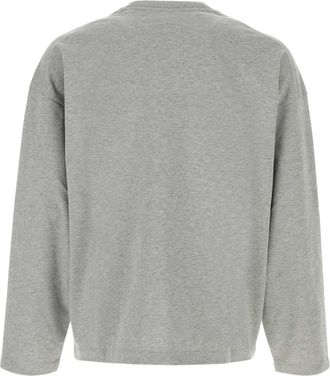 Jil Sander Mens Cotton Long-Sleeve T-Shirt Gray