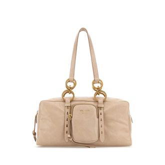 Prada Powder Pink Leather Handbag