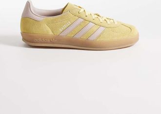 adidas Originals Gazelle Indoor - Sneakers giallo pastello e rosa