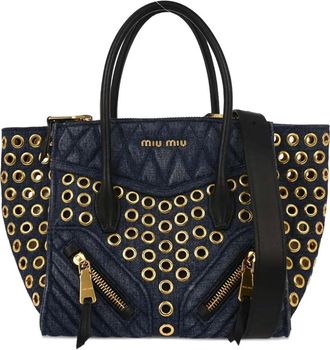 Miu Miu 2010s Biker tote bag - Blue