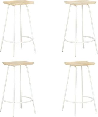 vidaXL Bar Stools 4 pcs Solid Mango Wood vidaXL
