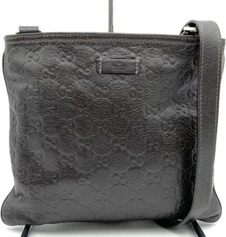 Gucci Pre-owned Cross Body Bags, female, Brown, Size: ONE SIZE Pre-owned Leather gucci-bags