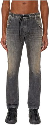 Diesel Tapered Stretch Jogg Jeans - Heren - Slim Fit Jeans - Grijs - W28 L32 - Katoen - Jeans