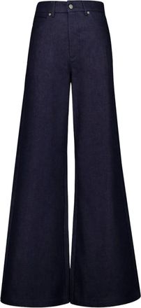 Zeus + Dione Uranus Embroidered flared jeans - Blue