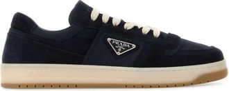 Prada Navy Blue Lace Up Sneakers