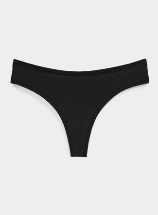 Miiyu Womens Plain thong Cotton