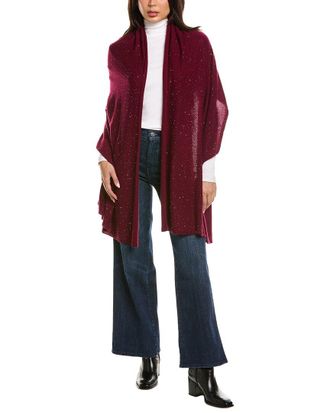 Sofiacashmere Sofiacashmere Lightweight Sequin Wool & Cashmere-Blend Wrap