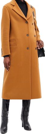 Ferragamo cashmere blend buttoned midi coat Size M