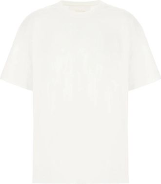 Givenchy T-shirt van katoen met Stamp print - Heren - T-shirts - Wit - S - Katoen - Tops