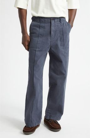 The Elder Statesman Herringbone Carpenter Pants in Twilight at Nordstrom, Size 30