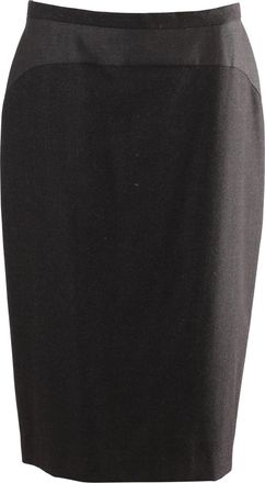 Max Mara Midi Pencil-cut Suit Skirt in Black Wool