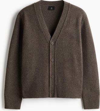 H&M Angerauter Cardigan in Regular Fit - Beige