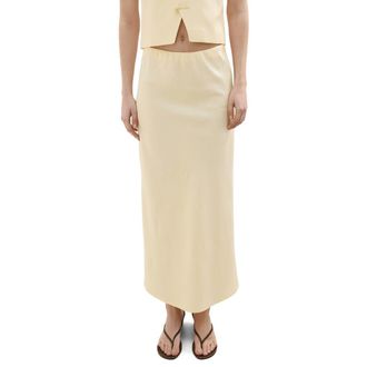 Mango Straight Midi Skirt in Vanilla at Nordstrom, Size X-Small