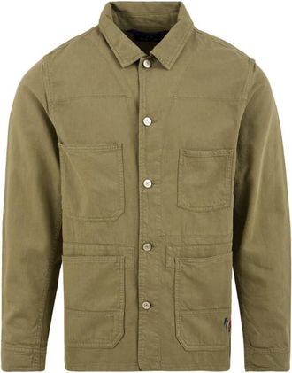 Paul Smith Groene Chore Bs Zebra Jas - Heren - Zomerjassen - Groen - M - Katoen - Jassen