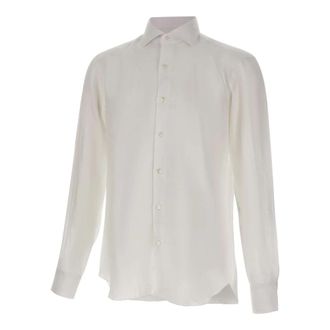 Barba Casual Shirts - Heren - Zakelijke Overhemden - Wit - 2XL - Overhemden