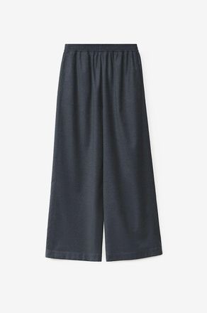 Fabiana Filippi Woll-Flanell-Hose mit weitem Bein Amelia