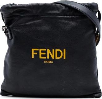 Fendi Pre-owned Vintage Crossbody Bag - unisex - Vintage Schoudertas - Zwart - ONE Size - Leer - Vintage